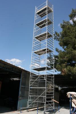 Τροχήλατη σκαλωσιά αλουμινίου h=12.00m