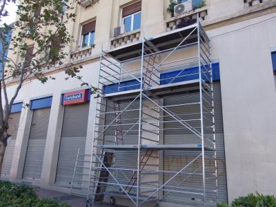 Τροχήλατη σκαλωσιά αλουμινίου h=6.00m